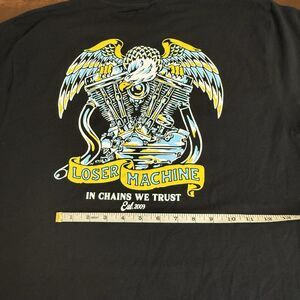 Loser Machine Company in Chains we trust shirt "eagle engine" grunge motorcycle